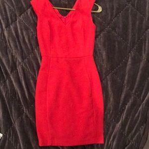 Red cocktail dress